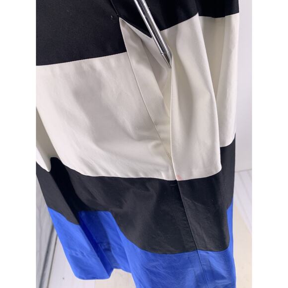 KATE SPADE Corley Dress Colorblock Blue White Black Stripe 2 - Picture 12 of 15